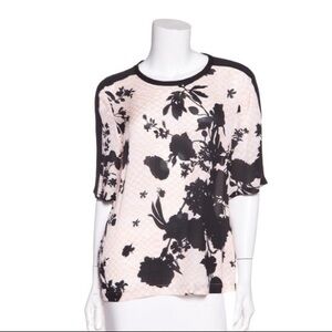 A.L.C. FLORAL SILK BLOUSE